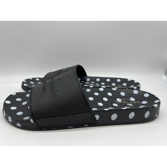 Kate Spade New York Slides "Sunny" Black With Women's Size 11B - Picture 12 of 16